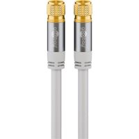goobay cable de antena coaxial conector f machomacho 2m blanco