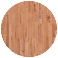 tablero de mesa  tablero escritorio redondo de madera maciza de haya o70x15 cm