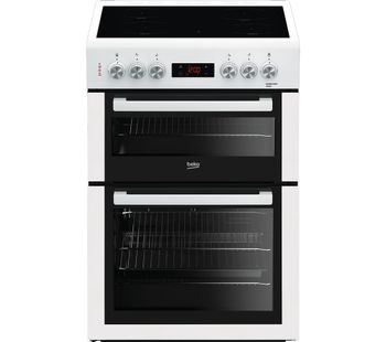 BEKO XTC653W 60 cm Electric Ceramic Cooker - White, White
