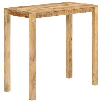 Mesa Alta De Bar Madera Maciza De Mango 112x55x108 Cm Vidaxl