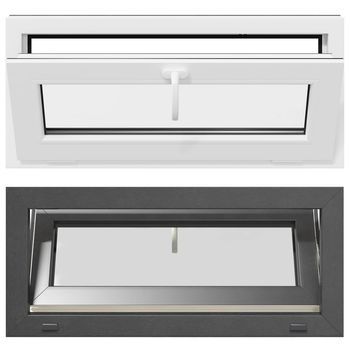 Ventana De Sótano Risor 90 X 40 Cm Pvc Y Vidrio Vidaxl