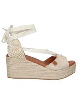 de popa sandalias popa valdes boreal metal con cuna y plataforma de yute oro