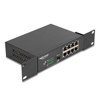 Conmutador DeLock 88064 8 Puertos Gigabit 1 SFP Montaje en rack 10