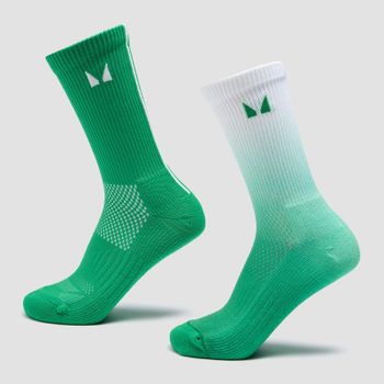 Calcetines de running de MP (paquete de 2) - Verde lima degradado/rayas lima claro - UK 2-5