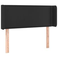 cabecero cama mueble de dormitorio con led cuero sintetico 93 x 16 x 7888 cm negro m020000371