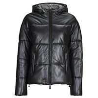 oakwood abrigo de plumas wanda metal para mujer