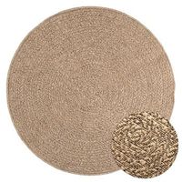 alfombra zizur apariencia de yute interior y exterior 120 cm vidaxl