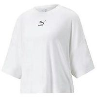puma camiseta t-shirt classics oversized splitside para mujer