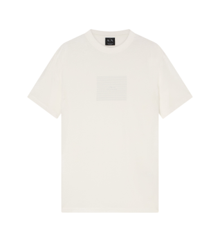 A|X Armani Exchange para hombre. XM002456AF10356U0009 Camiseta casual blanco (XS), Algodón, Manga corta