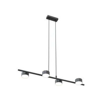 Lámpara colgante kelvo negro (4 luces)