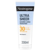 neutrogena ultra sheer body invisible hydrating lotion sunscreen spf30
