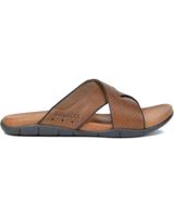 de kangaroos sandalias de hombre 517-23 p cuero n vivo marronp cuero n vivo marron