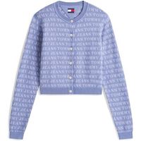 tommy jeans chaqueta de punto tjw aop crop crew ca para mujer