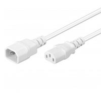 goobay cable de alimentacion cpu c13c14 050m blanco