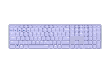 TECLADO RAPOO WIRELESS Y BLUETOOTH E9800M 2.4GHz BT 3.0 5.0 DISE??O ULTRAFINO BATERIA LILA