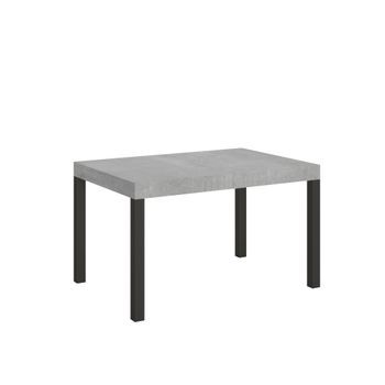 Mesa Extensible 90x140/244 Cm Everyday Cemento Estructura Antracita