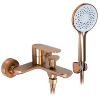 griferia de banera rea drop brush copper