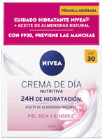 nivea crema dia nutritiva piel seca y sensible spf30 50 ml