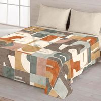 juego de sabanas 4 piezas 100 algodon cama 180 cm naturals puzzle