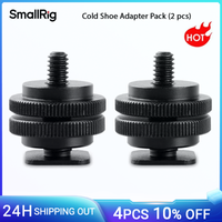 placa de montaje de adaptador de zapata fria smallrig universal 2 piezas con rosca de 38 a 14 para camara y monitor solo 60 g -1631