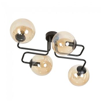 Plafón de techo vesta ámbar (4 luces)
