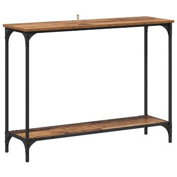 Mesa Consola | Mesa De Entrada Con Estante Madera Vieja 101 X 30.5 X 75 Cm