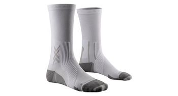 X socks run perform crew blanco gris