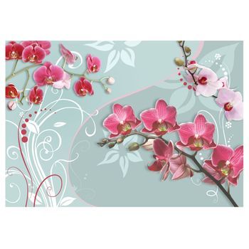 Papel Pintado 3d - Orquídeas Rosadas - Variación Ii (400x280 Cm)