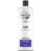 nioxin 3-part system 6 cleanser shampoo for chemically treated hair with progressed thinning 1000ml