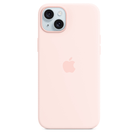 iphone 15 plus silicone case with magsafe - light pink