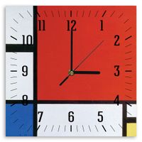 reloj de pared composicion ii - piet mondrian cm 30x30