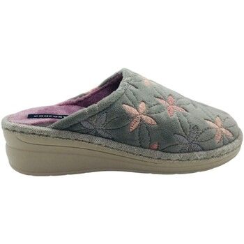 Pinturines Pantuflas Zapatillas de casa cuña mujer J'Ortega C-391-A Gris para mujer