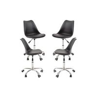 pack 4 sillas neo - negro