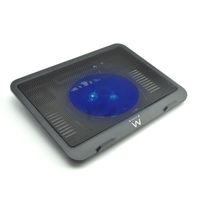 ewent soporte para portatil - 1 ventilador silencioso hasta 156r - color negro