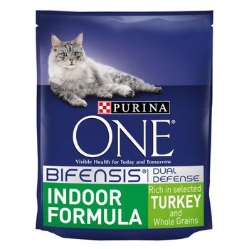 Purina ONE Indoor Turkey & Whole Grains Dry Cat Food - 800g