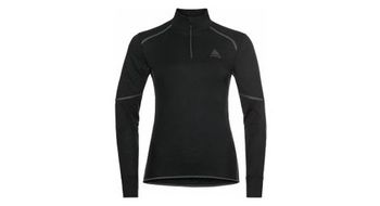 Jersey de manga larga 1 2 zip odlo active x warm eco black mujer