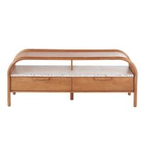 mueble tv de mango y efecto terrazo de 140 cm con 2 puertas abatibles