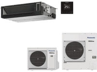 aire acondicionado por conductos - panasonic kit-100pf3z5-6 split 1x1 9724 fgh bomba de calor blanco