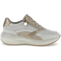 stonefly zapatillas deportiva twins-2 piel gris-oro para mujer