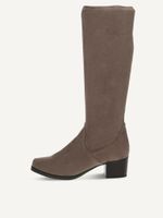 caprice boots brown made of textiles with block heel size 36