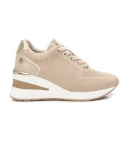 xti para mujer 14372101-beige zapatillas 143721 beige 41 tela 3 a 5cm cordones casual