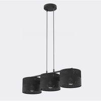 lampara colgante lomis negro 3 luces
