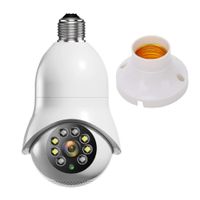 fgns camara 24ghz y 5g wifi bombilla camara de bombilla vigilancia wifi interior  360 grados ip camaras 1080p vision nocturna inteligente en colo audio bidireccionalcontrol remotodeteccion de