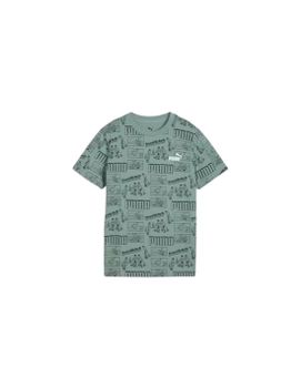 Camiseta Puma Mid90S Aop Tee B Infantil Verde Moon