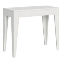 consola extensible 90x42302 cm efecto madera fresno blanco