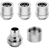 corsair hydro x series xf 1013 mm compression fitting - g14 chrome pack of 4