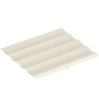 outsunny techo de repuesto retractil 3x25 m para sombrilla toldo de tela para cenador jardin con 8 orificios de drenaje crema   aosom espana