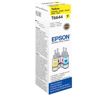 EPSON T6644 Yellow Ecotank Ink Bottle - 70 ml, Yellow