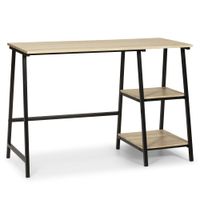 mesa de escritorio negra de estilo industrial 105 x 47 x 75 cm