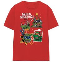 teenage mutant ninja turtles camiseta green greetings para mujer